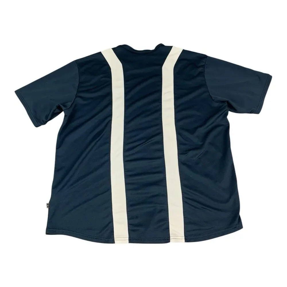 Nike Dri Fit Navy Blue w/ White Trim Tennis Athletic Shirt, Men’s Size XL